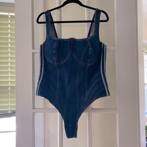 Ivy Park denim corset bodysuit